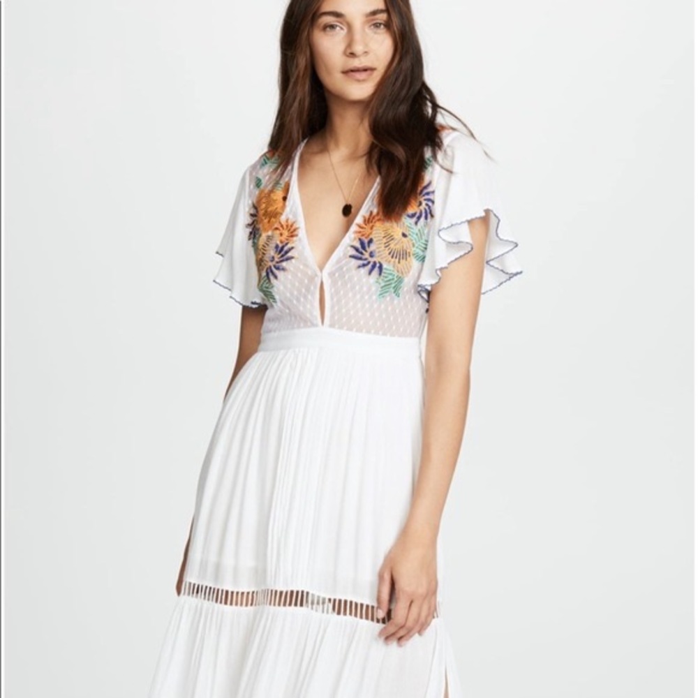 Cleobella Embroidered MIDI Dress